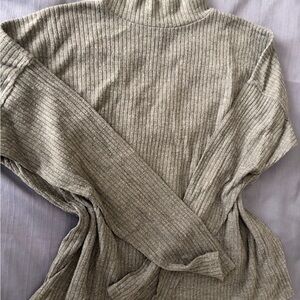 Mavi Ribbed Cowl Neck Sweater - Green